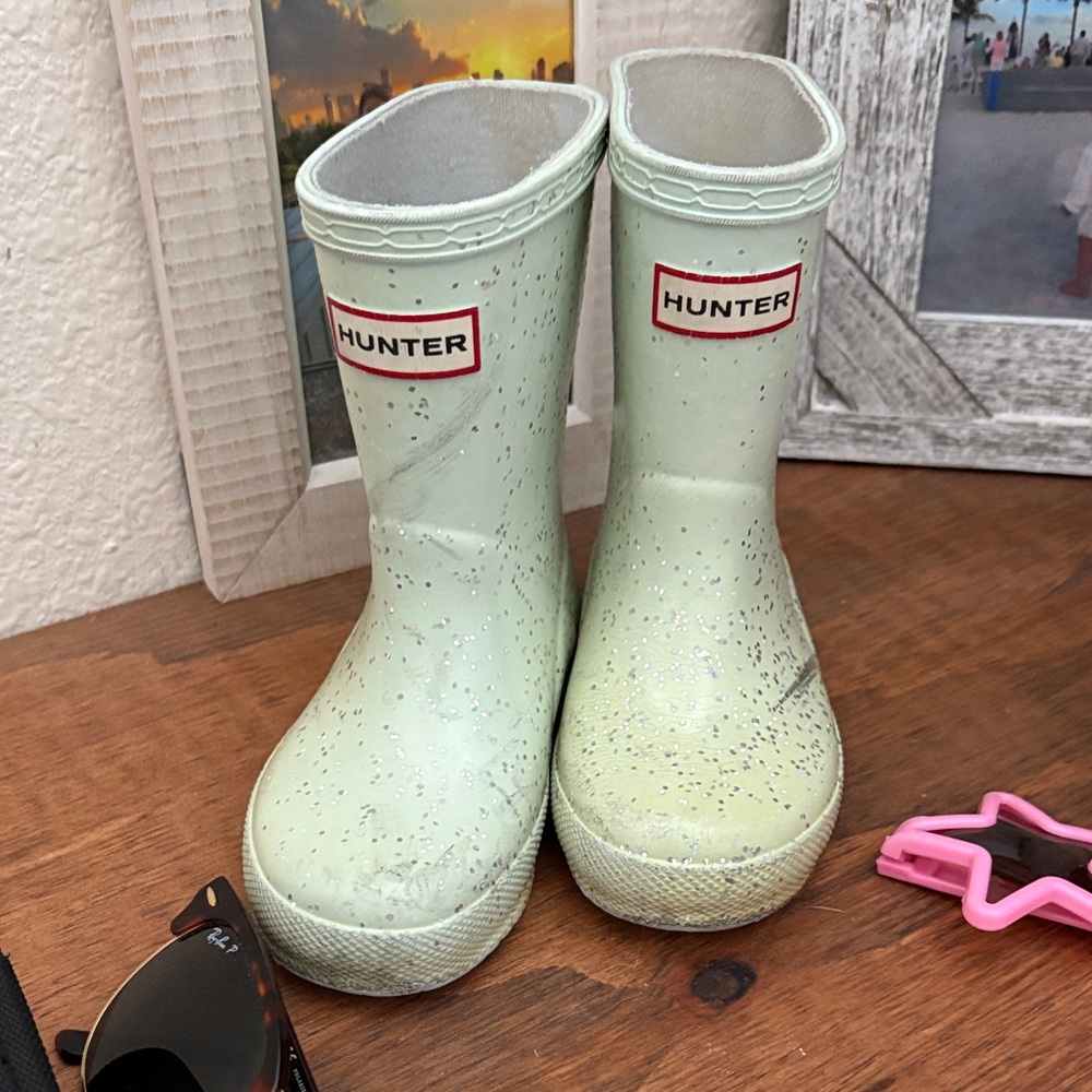 Hunter Toddler Mint Green Rain Boots